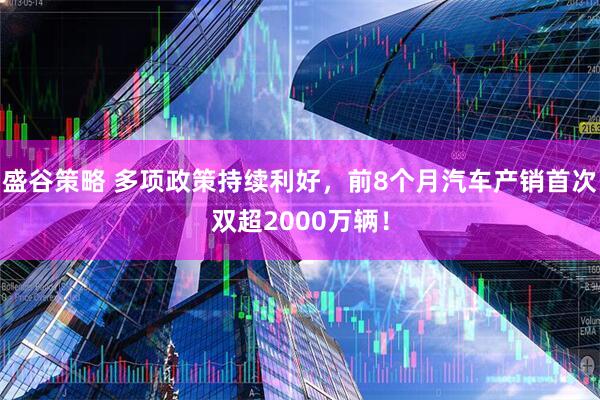 盛谷策略 多项政策持续利好，前8个月汽车产销首次双超2000万辆！